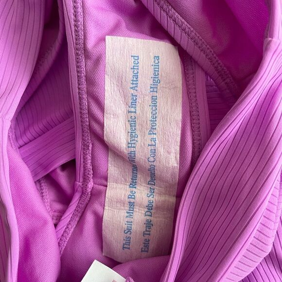 NWOT XS 0/2 Stoney Clover Ln purple highrise bikini top & bottom set - Picture 8 of 8